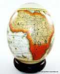 Straußenei Landkarte Afrika