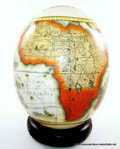 Straußenei Landkarte Afrika